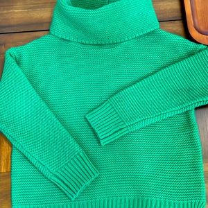 VICI Chunky Cowlneck Sweater • Kelly Green • Worn Once